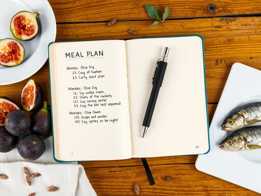 Plan prehrane u bilježnici